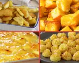 Quattro modi deliziosi per gustare le patate: al forno, arrosto, gratinate e a rosellina.